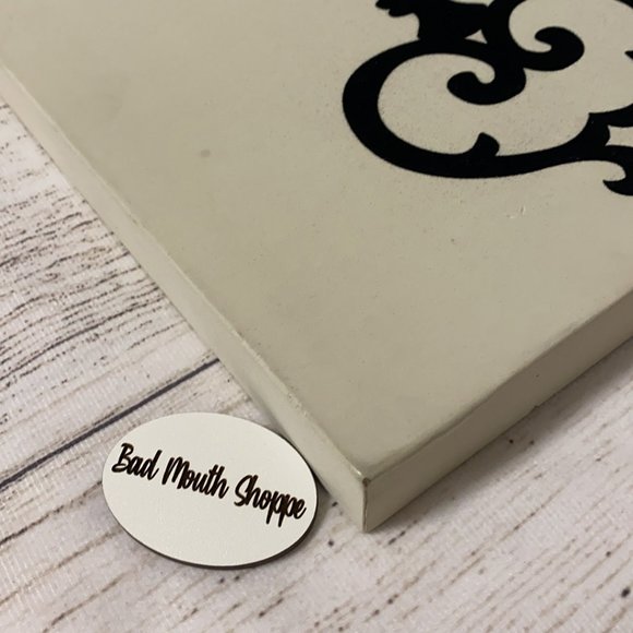 Hobby Lobby Black Velvet Felt Skeleton Key Wood Block Canvas Wall Art - Picture 4 of 9